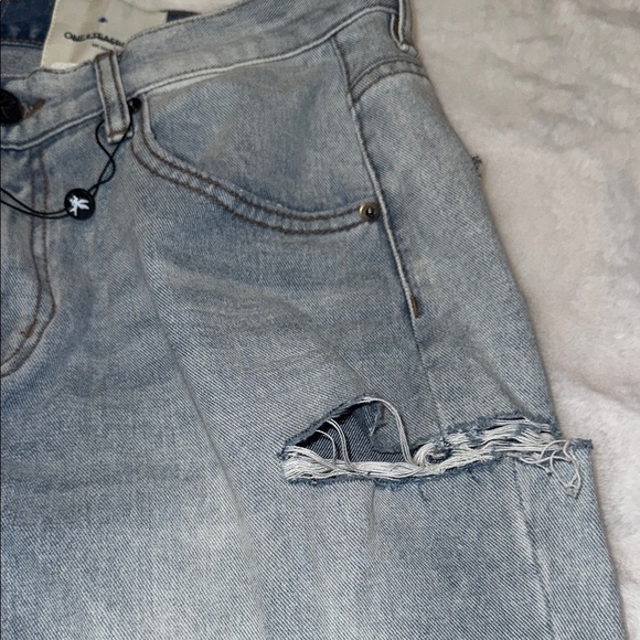 NWT Size 28 Free People One Teaspoon Light Blue Distressed Ripped Jeans - Picture 9 of 13